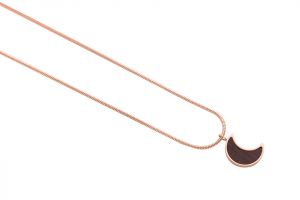 Halskette Rose Necklace Halfmoon