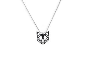 Holzanhänger Black Foxy Pendant