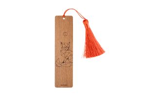 Lesezeichen aus Holz Fox Bookmark