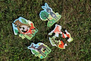 4 Sets Holzpuzzle 2,3,4,5 - Foxy