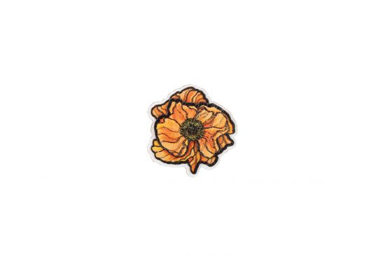 Holzbrosche Icelandic Poppy Bloom Brooch