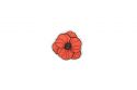 Holzbrosche Poppy Bloom Brooch