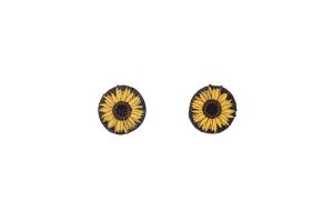 Holzohrringe Sunflower Earrings