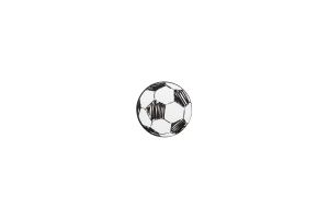 Holzbrosche Football Brooch