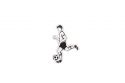 Holzbrosche Football player Brooch