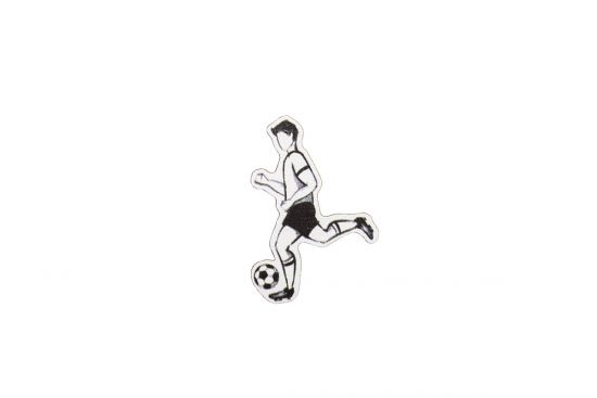 Holzbrosche Football player Brooch