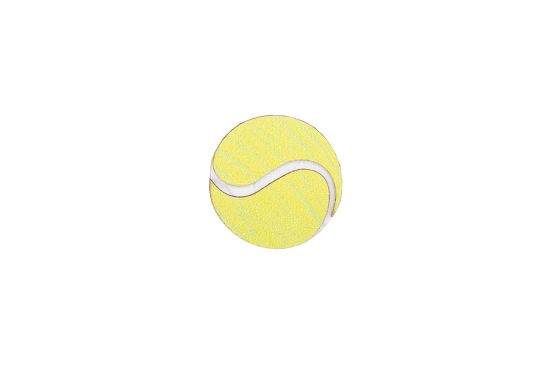 Holzbrosche Tennis ball Brooch