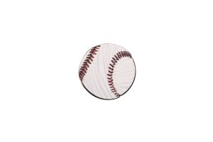 Holzbrosche Baseball ball Brooch