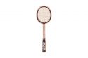 Holzbrosche Badminton bat Brooch