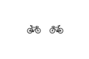 Holzohrringe Road Bike Earrings