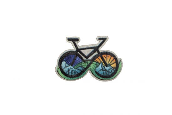 Holzbrosche Bike Brooch