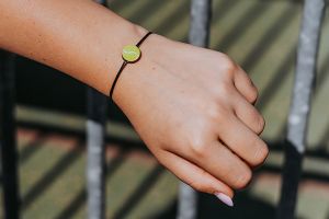 Zartes Armband Tennis Ball Wooden Bracelet