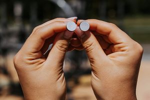 Holzohrringe Golf Ball Earrings