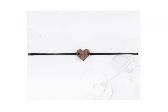 Zartes Armband Heart Wooden Bracelet