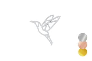 Metallbrosche Bird Steel Brooch